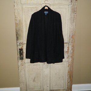 Karen Scott Open Front Long Cardigan Size L (CL BIN)